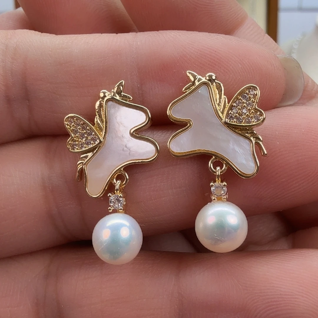 未镶嵌耳饰淡水珍珠177