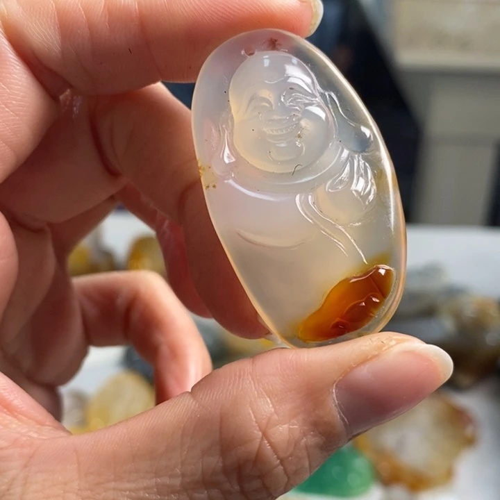 玛瑙/玉髓吊坠(不含链)未镶嵌