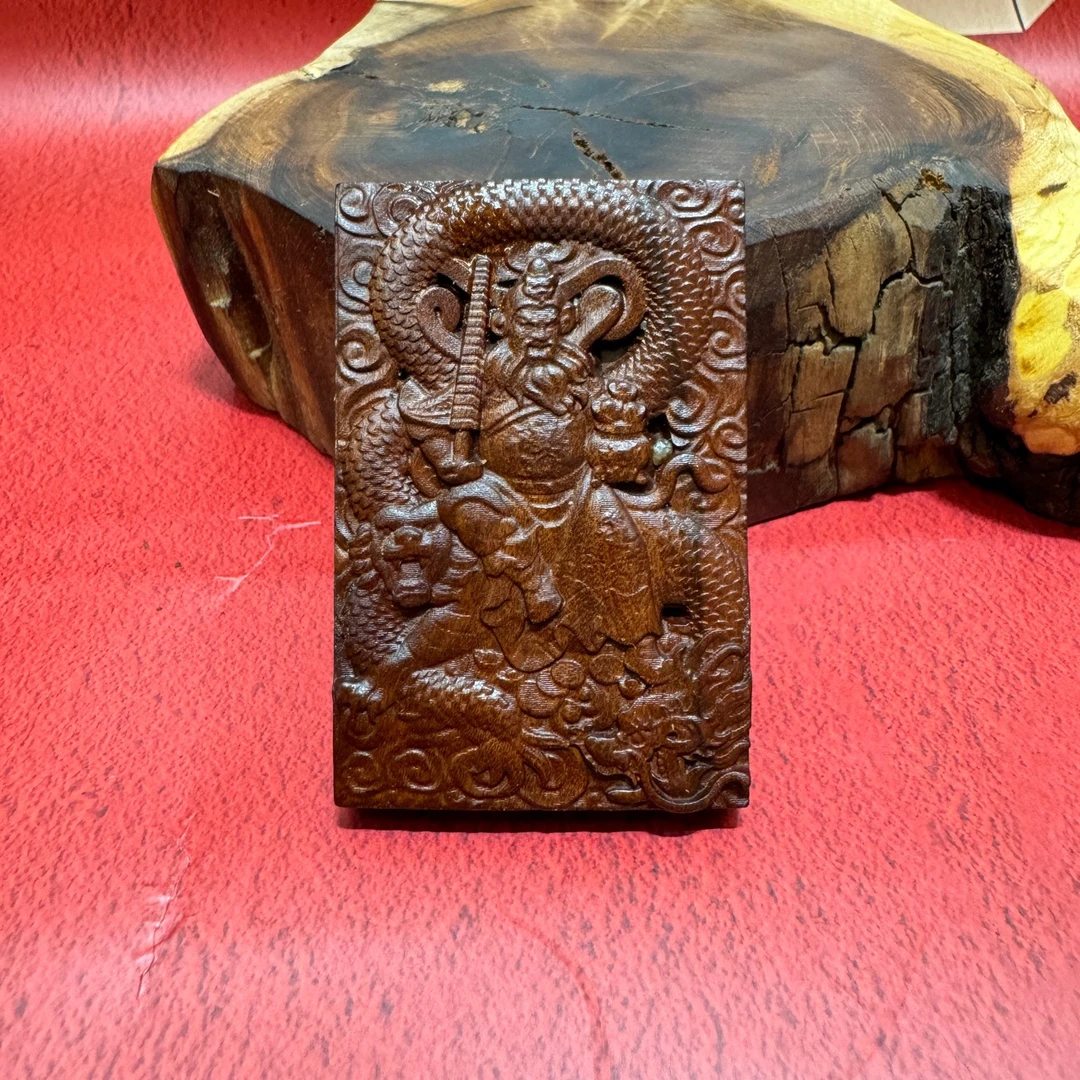 道缘枣木挂件吊坠道家法器随身配饰老料深色精雕手工打磨