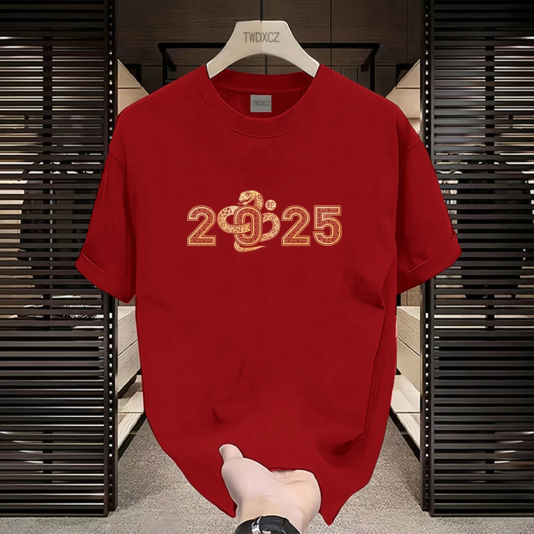 2025新款爆款夏季纯棉半袖休闲高档男士短袖t恤体恤潮牌百搭上衣T