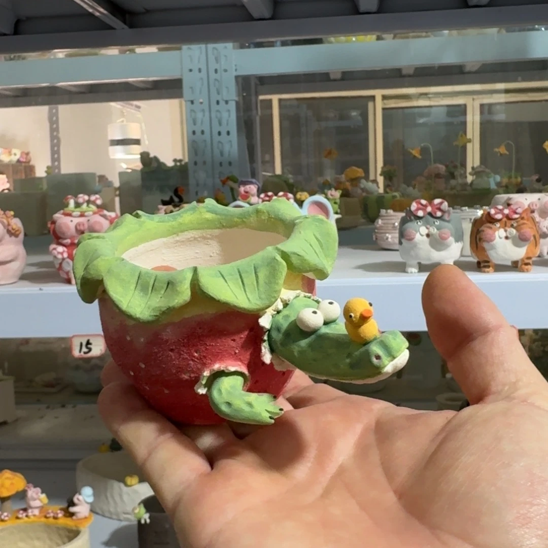 厂家直销手工花盆摆件