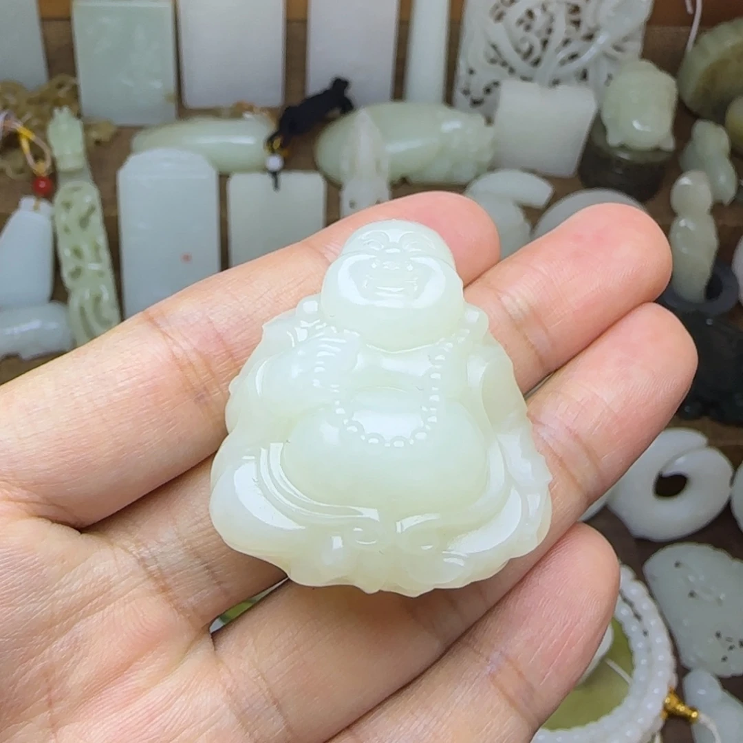 和田玉未镶嵌挂件