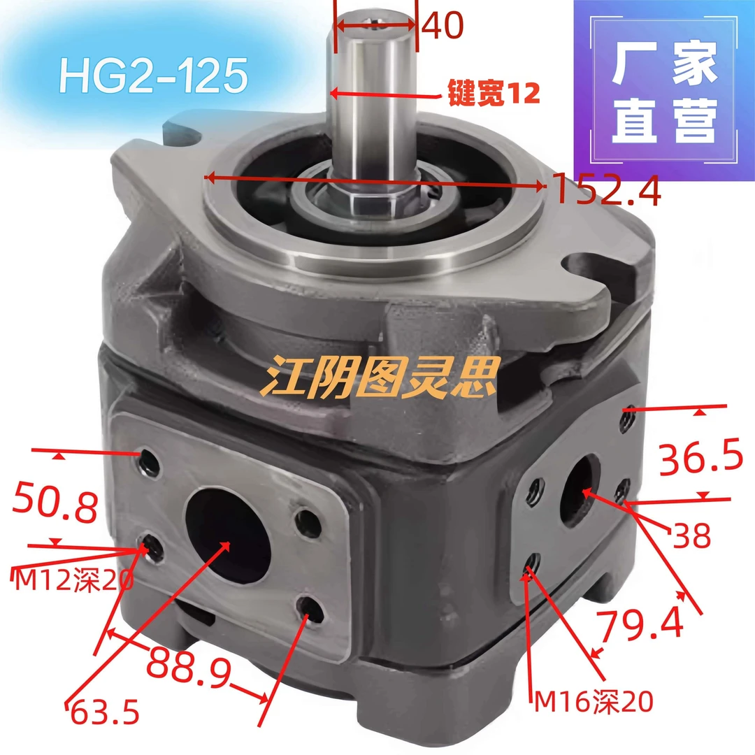 HG2-125/VG2-125内粘合齿轮泵#HG2系列齿轮泵液压泵#液压系统附件