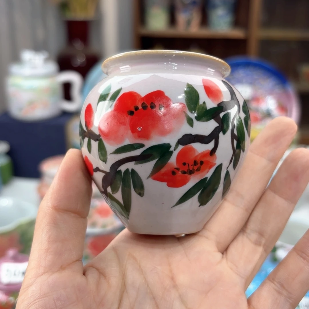 景德镇手绘高温釉下彩陶瓷茶具