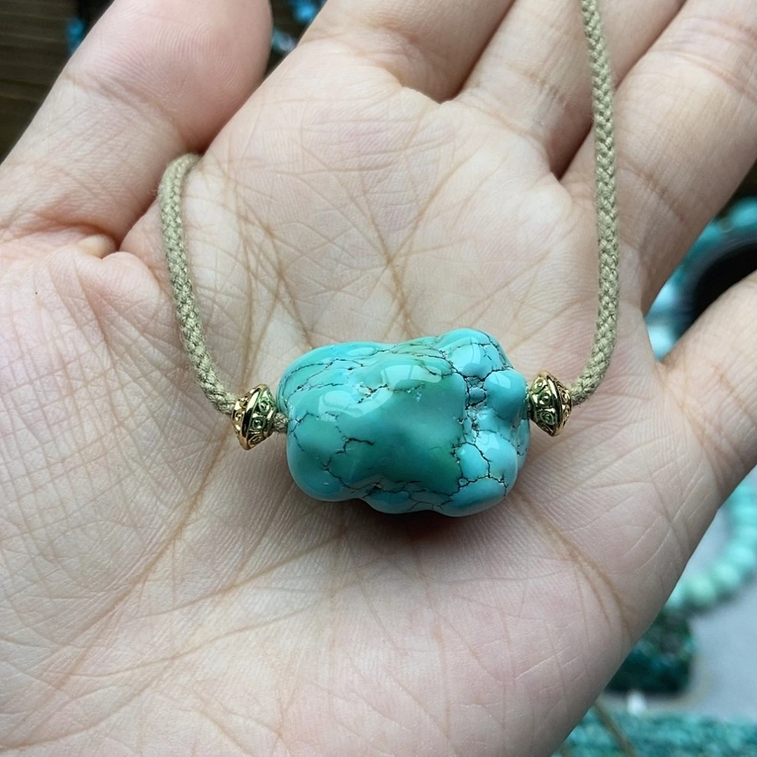 绿松石未镶嵌随行锁骨链