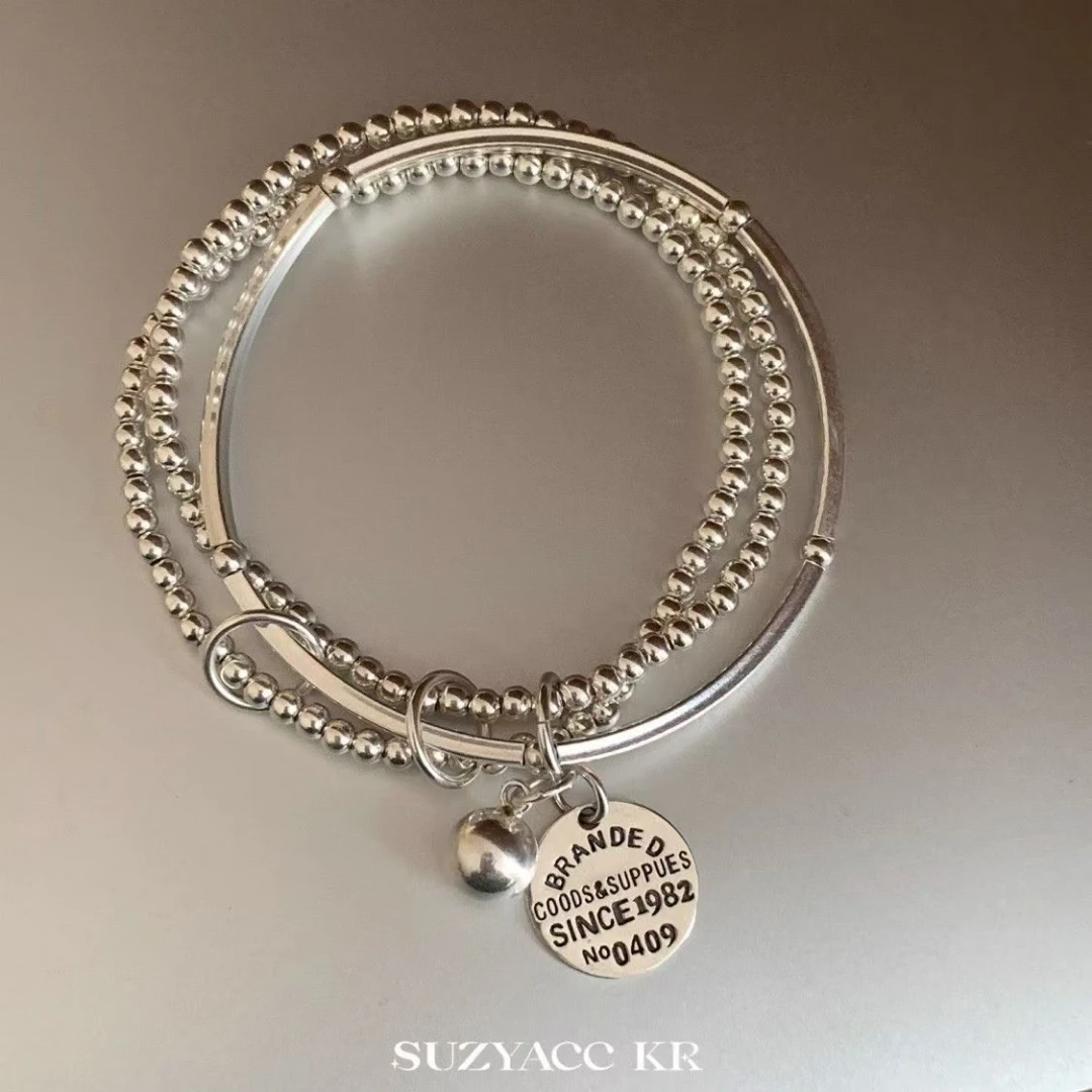 非金属亚克力手镯 三层圆牌女小众ins风韩系手链手镯轻奢精致高级