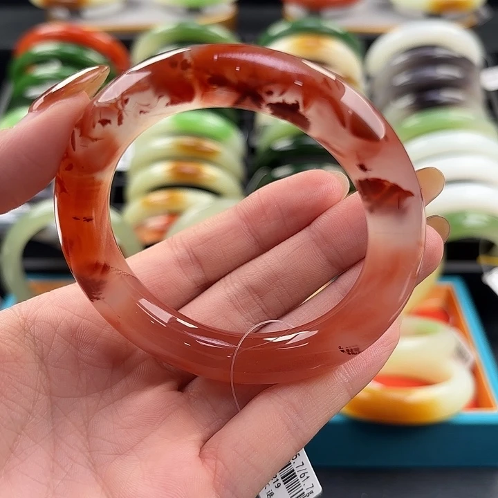 和田玉未镶嵌手镯55.7