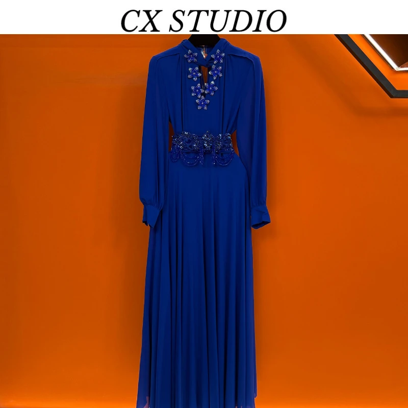 QC编码58 经典收腰轻奢时尚连衣裙（定制女装）CX105