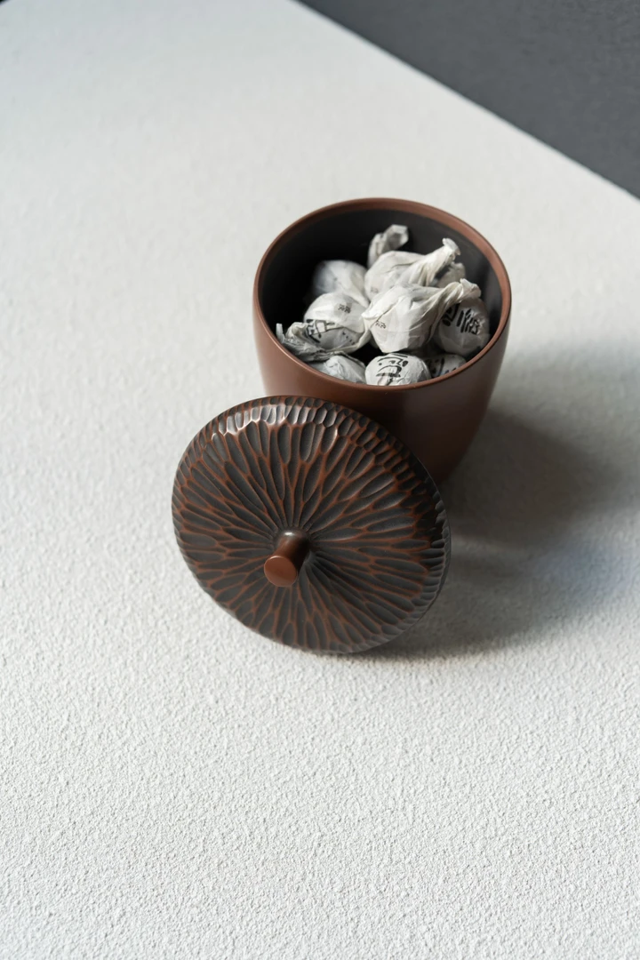 二生陶作橡果罐大号密封罐普洱茶饼收纳罐醒茶罐