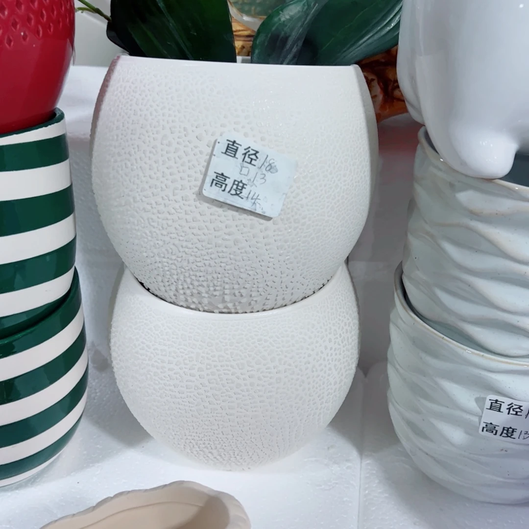 有孔，陶瓷花盆满10米包邮发货