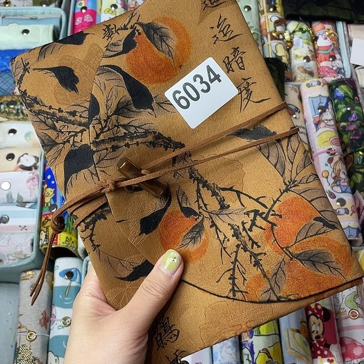 织绣香云纱A5定页仅书衣6034