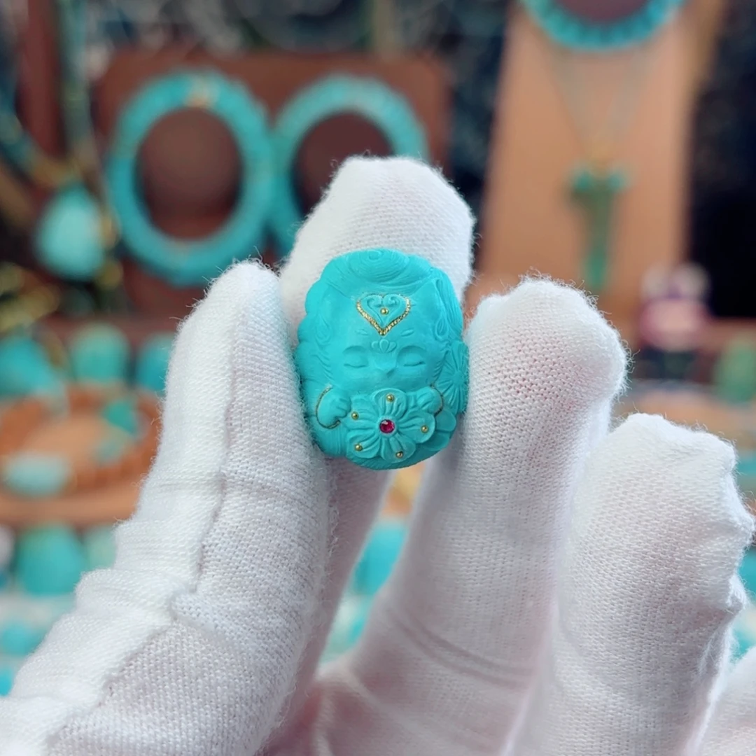 绿松石未镶嵌配饰