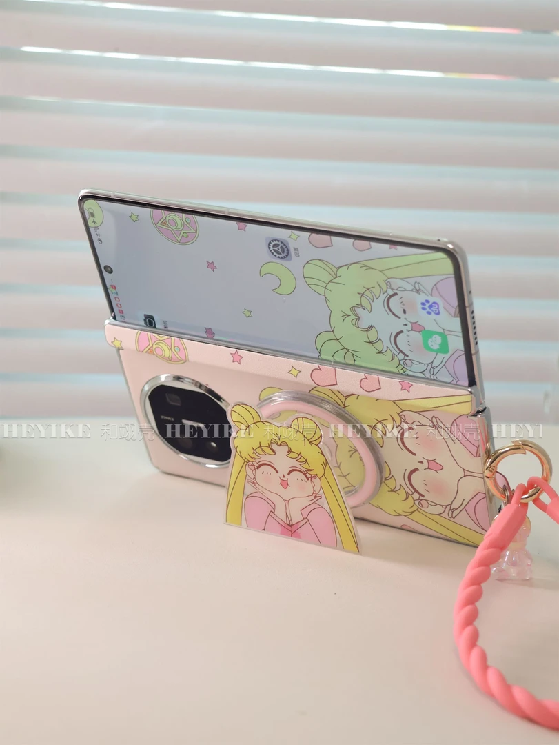 美少女磁吸适用荣耀magicv5手机壳华为mateX6折叠X5包中轴xfold5