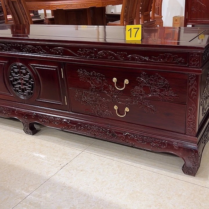 鑫***瓦黑酸枝木类柜类家具17号酸枝220长64高电视柜