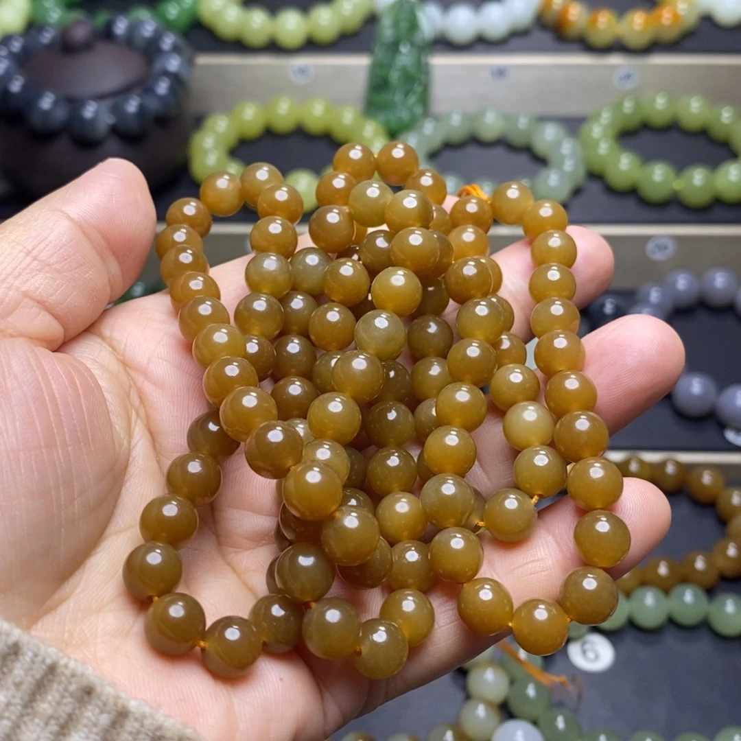 和田玉未镶嵌手串