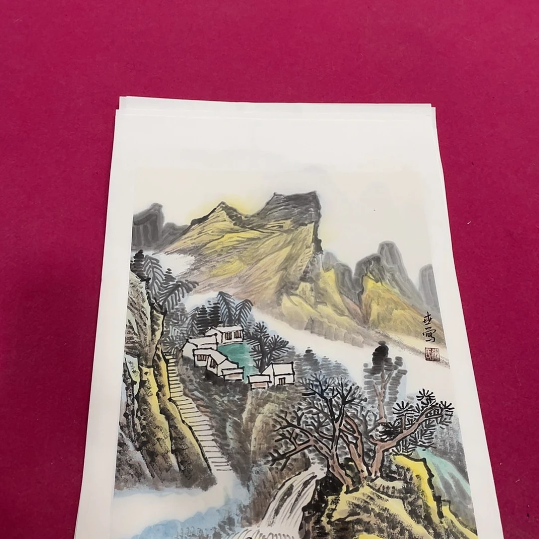 国画1.4平尺国画作品