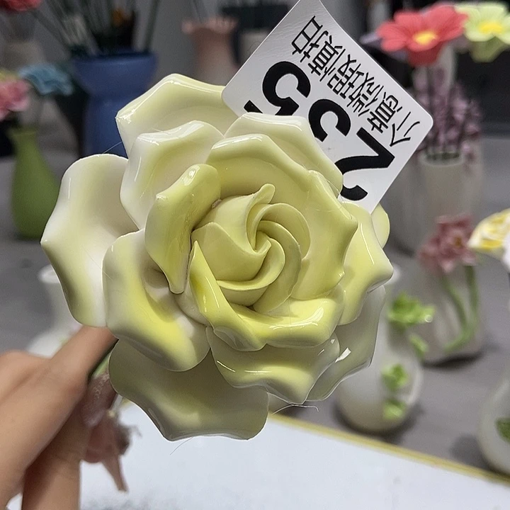 陶瓷纯手工捏花设计
