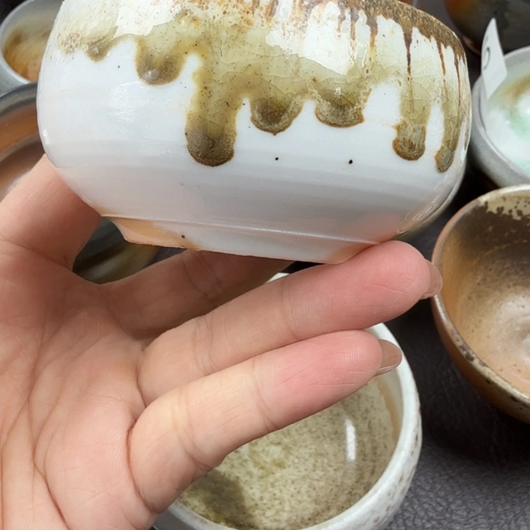 手工手作柴烧主人杯