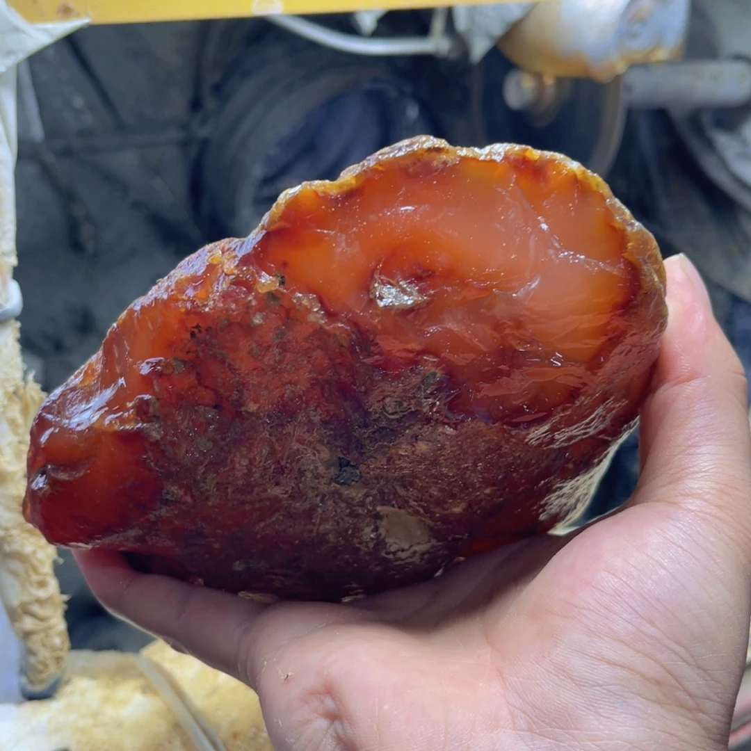 黄***三定制玛瑙天然玛瑙手镯原石