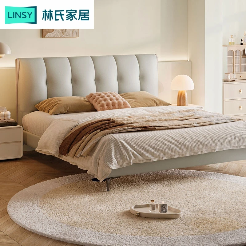 【凑单】林氏家居轻奢生椰床黑天鹅TPC621 ZH简约意式