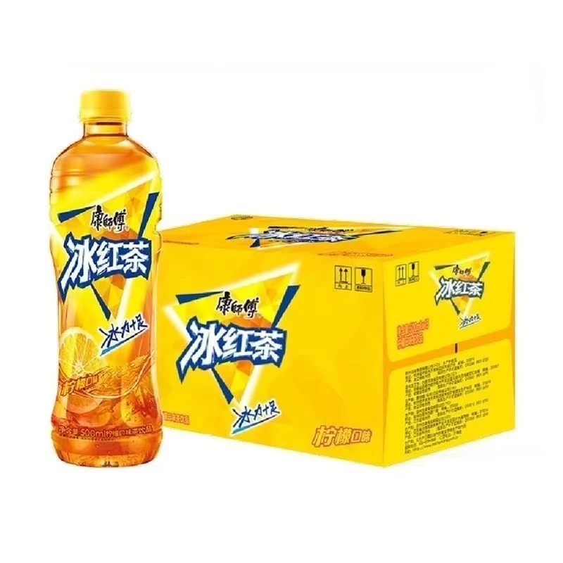 【到手12瓶】康师傅冰红茶500ml*12瓶整箱柠檬口味茶饮料批发特惠