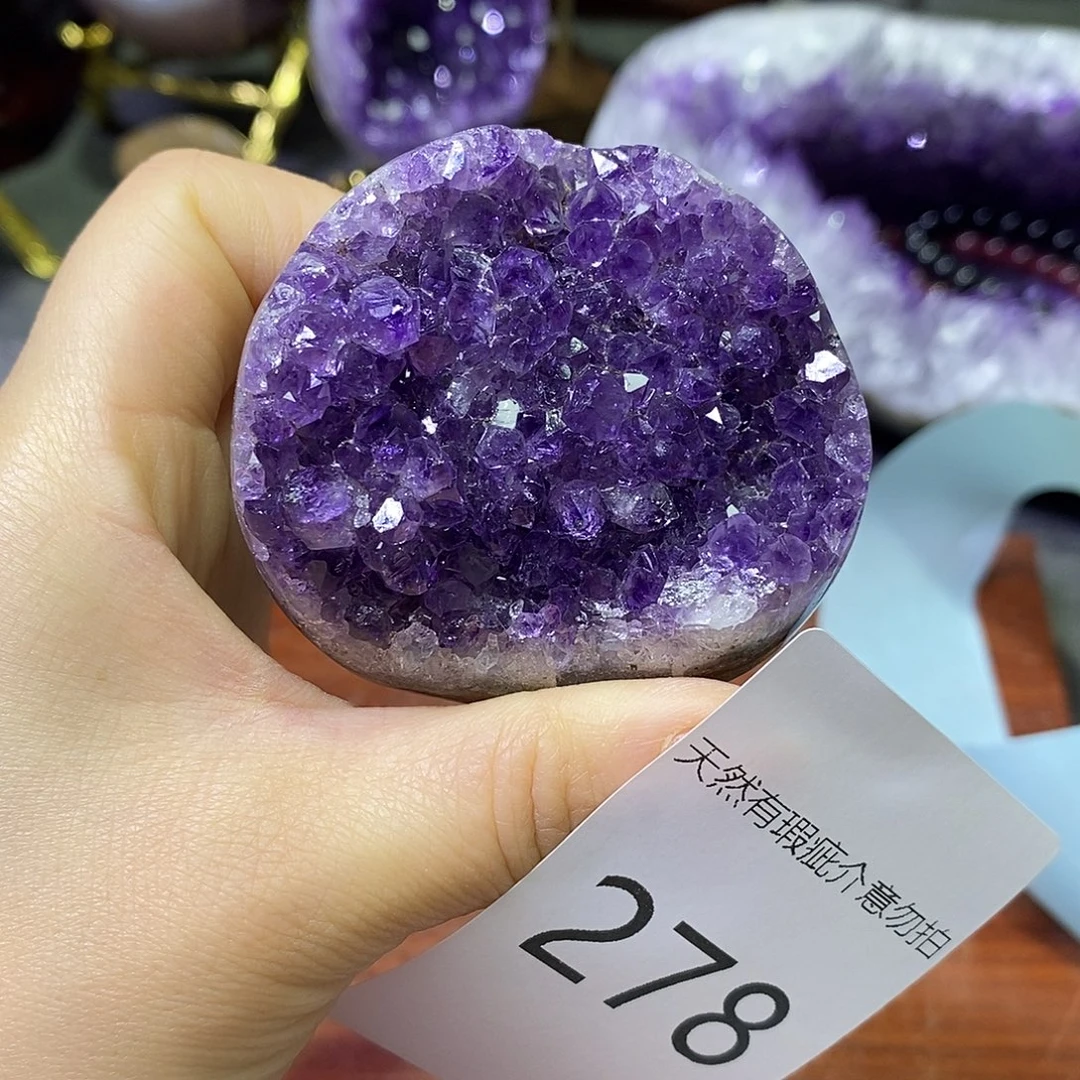 紫晶珠宝半成品未镶嵌