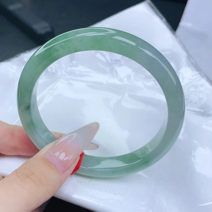 翡翠未镶嵌手镯58-59圈口