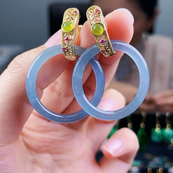 翡翠耳饰未镶嵌饰品