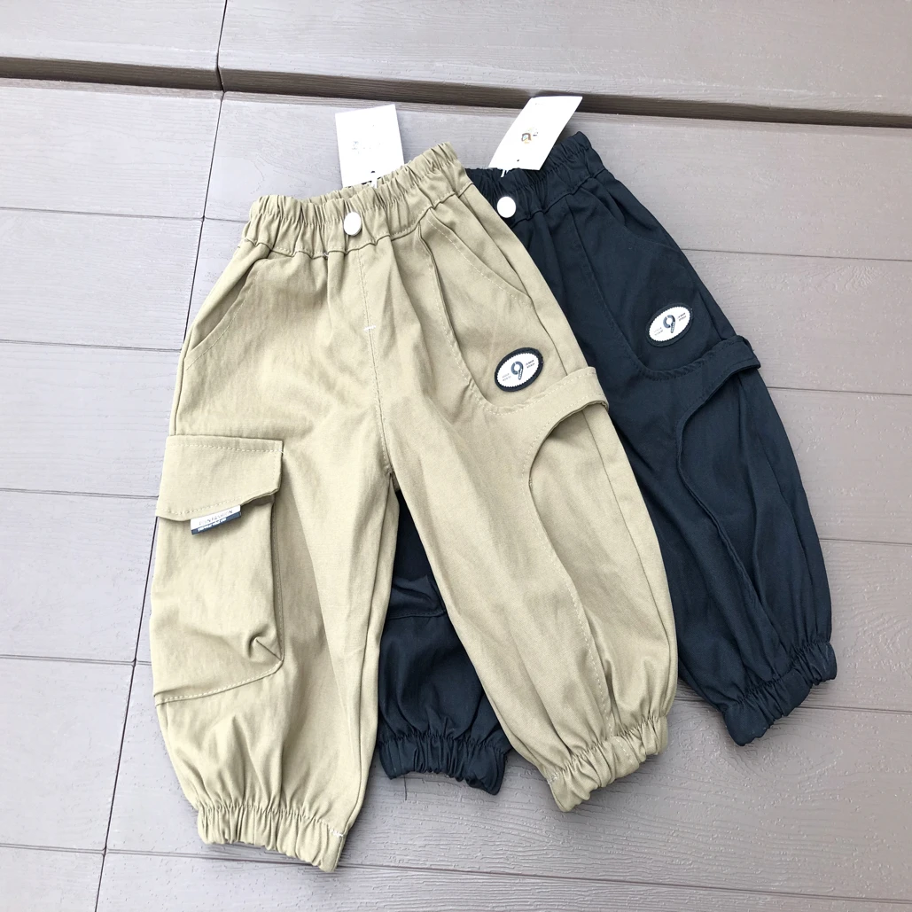 2025秋季新款韩系男小童超柔软舒服个性工装长裤1-4