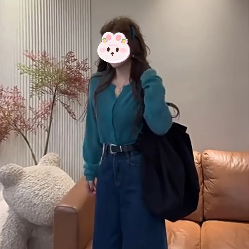 单排扣针织衫女2025年早秋新款显瘦百搭上衣洋气减龄纯色开衫毛衣