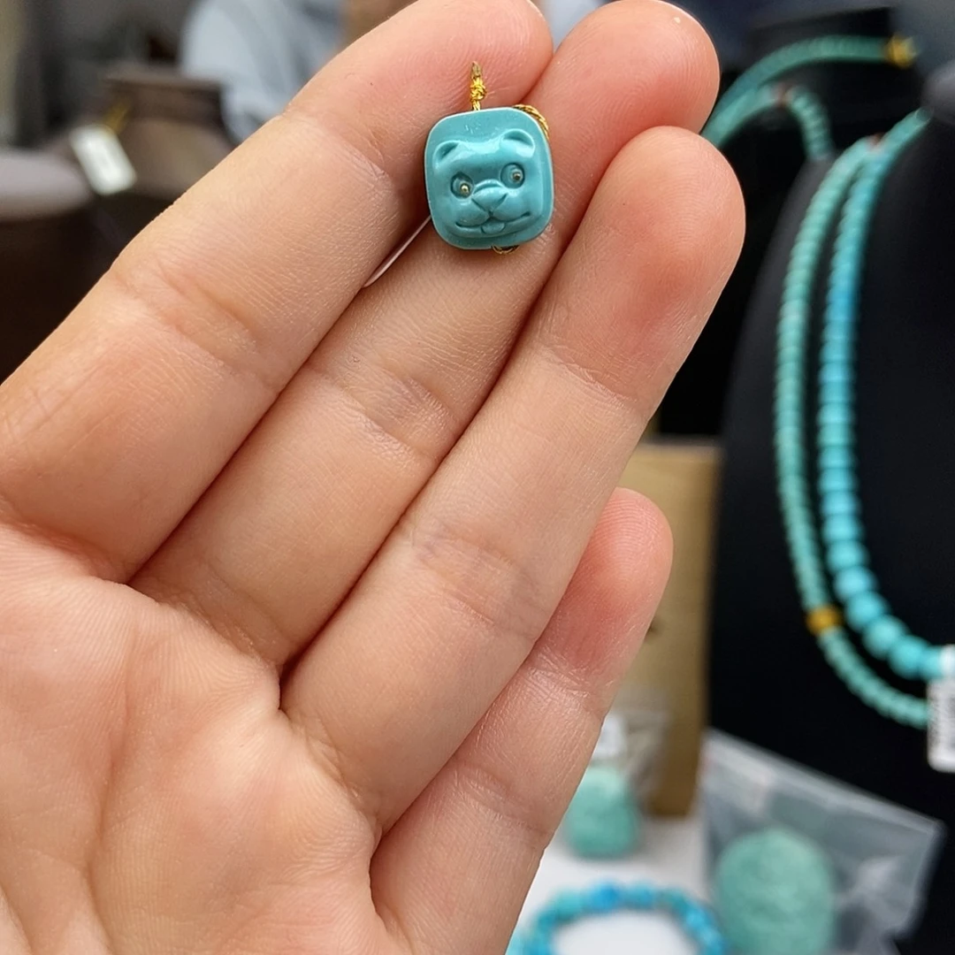 未镶嵌绿松石珠宝奇石