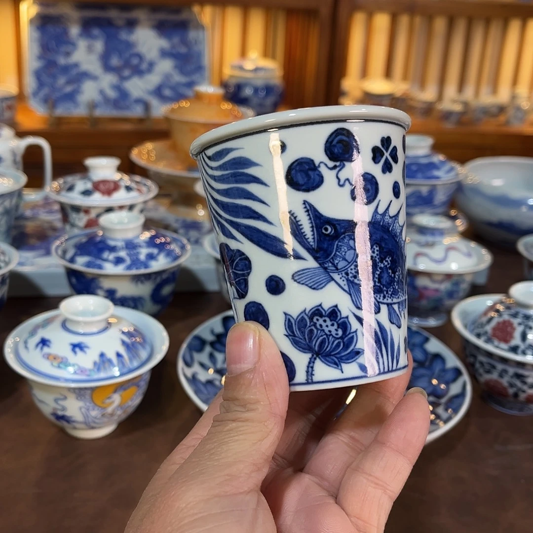 錡镇堂手工手绘绘杯