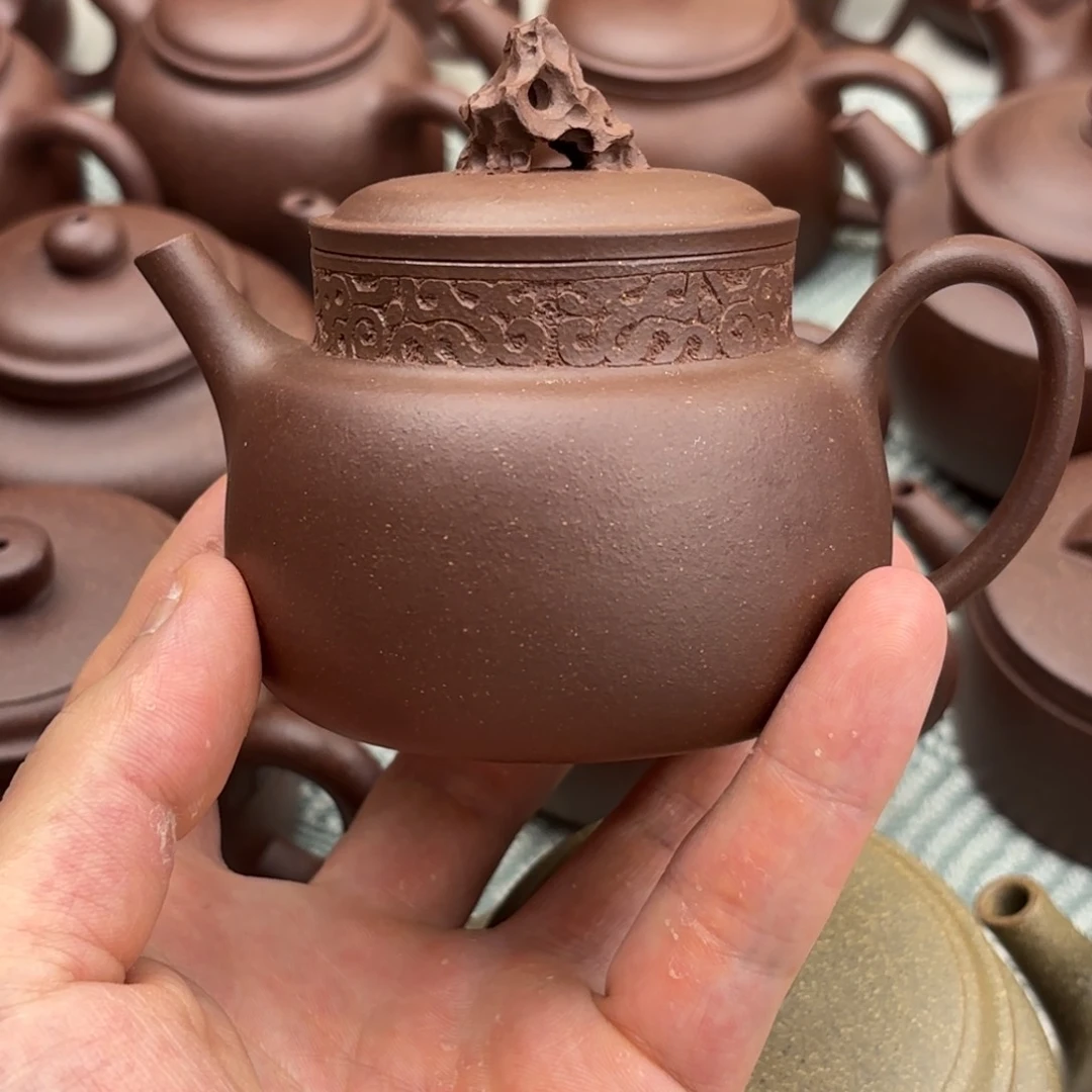 沐***风茶壶紫砂微瑕 言心 紫泥 175cc