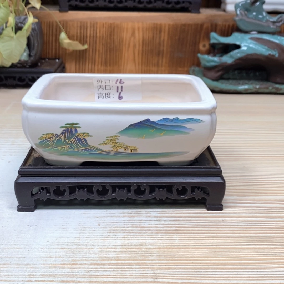 紫砂花盆陶瓷艺术花盆陶瓷