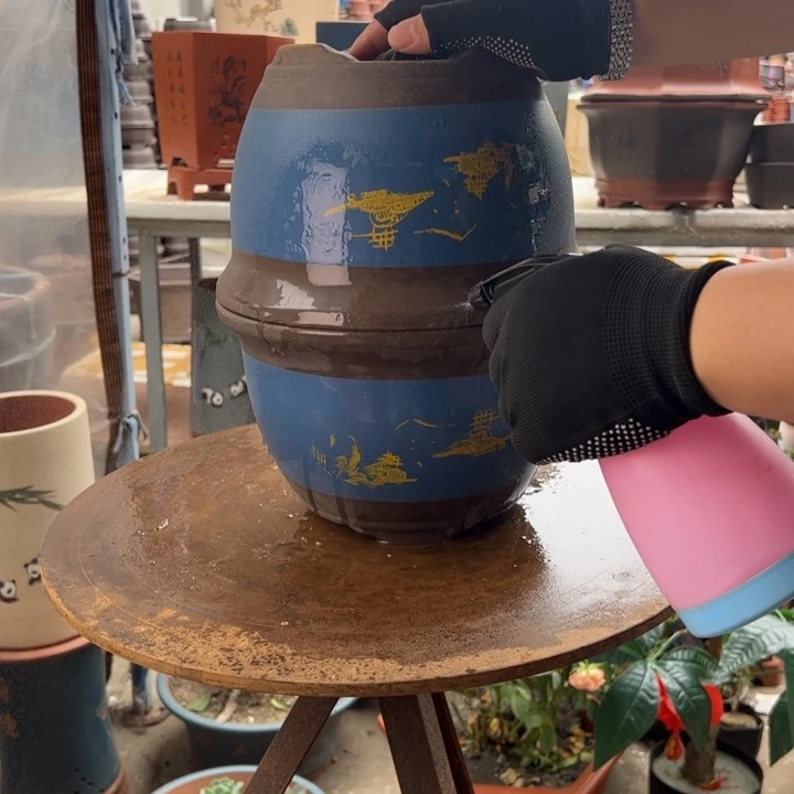 宜兴紫砂25+25蓝色