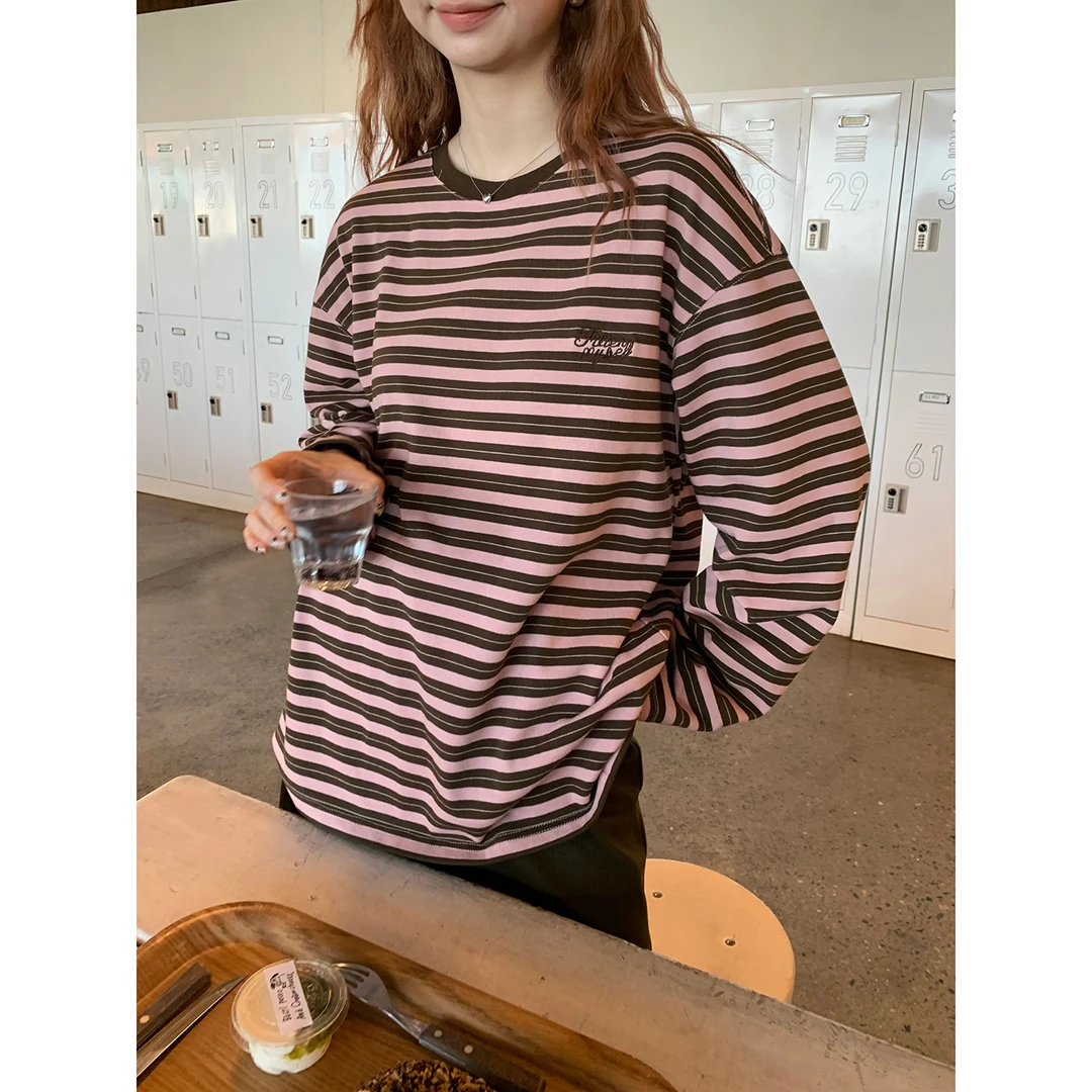 【七七清仓】慵懒风打底衫T恤253B3913#