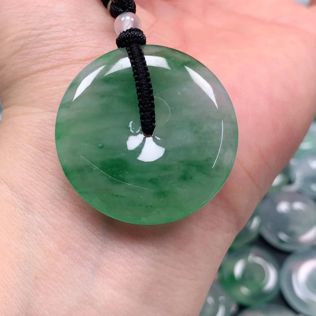 颈饰未镶嵌翡翠天然翡翠