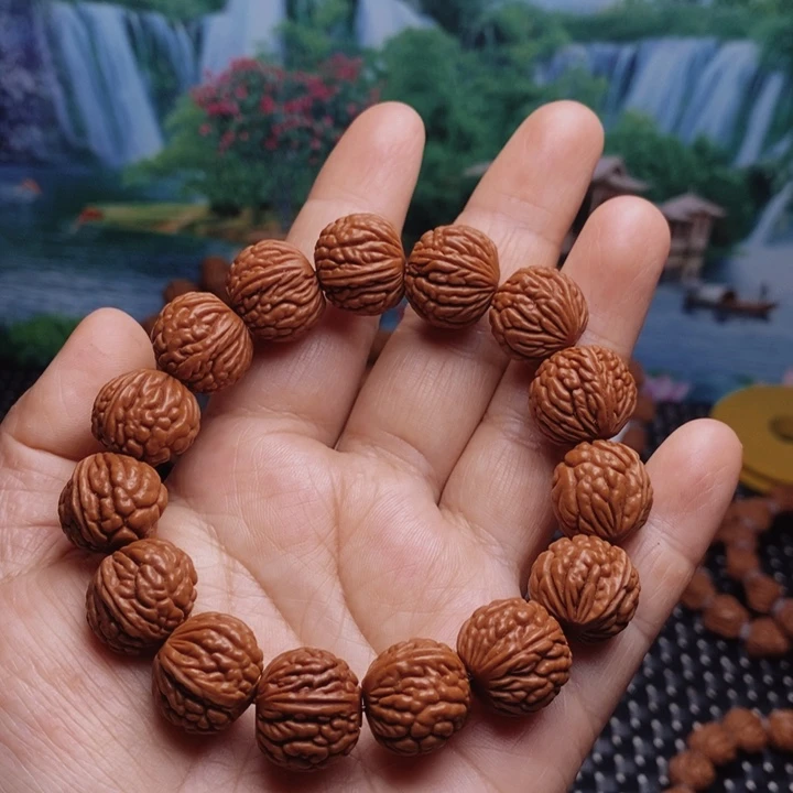 桃核手串龙纹桃核手串