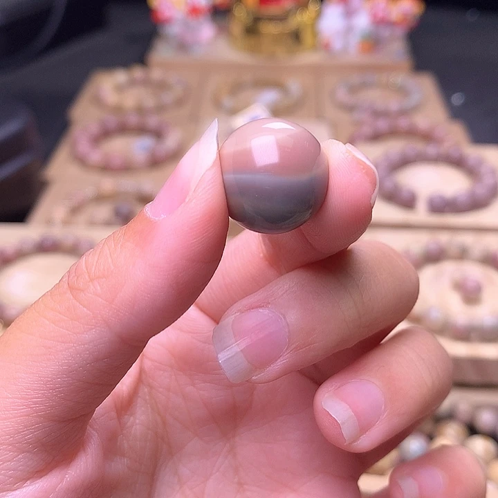 石英质玉手链合金逆***豆3