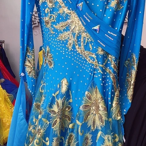 摩登舞交谊舞连衣舞