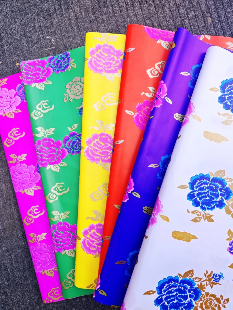 六色蜡光纸亮面彩色手工花纸（约75x47.5）