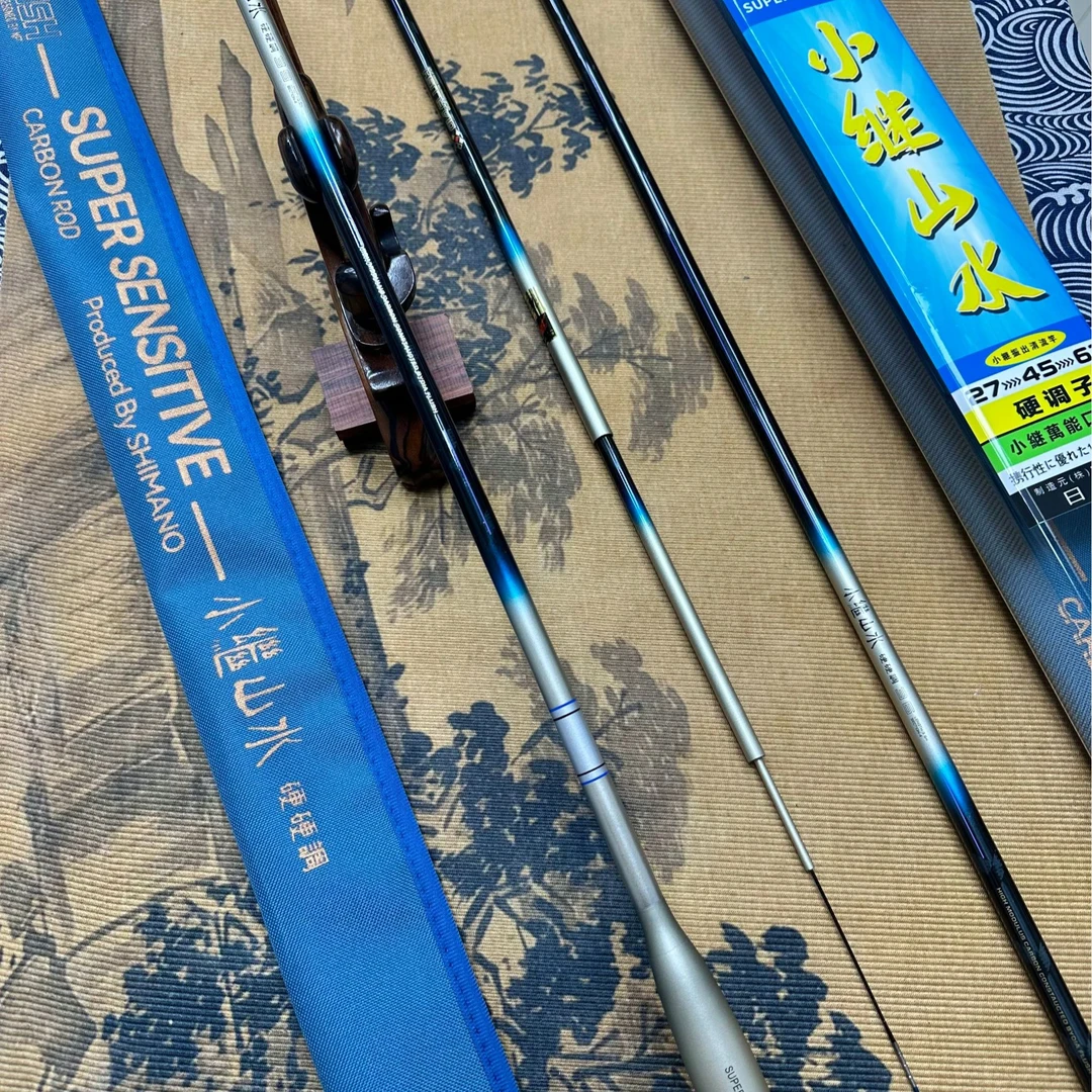 有鯉家貿易の 小継山水 拔群对衡刺鱼性能り 硬調性の鯽釣り竿鱼竿3