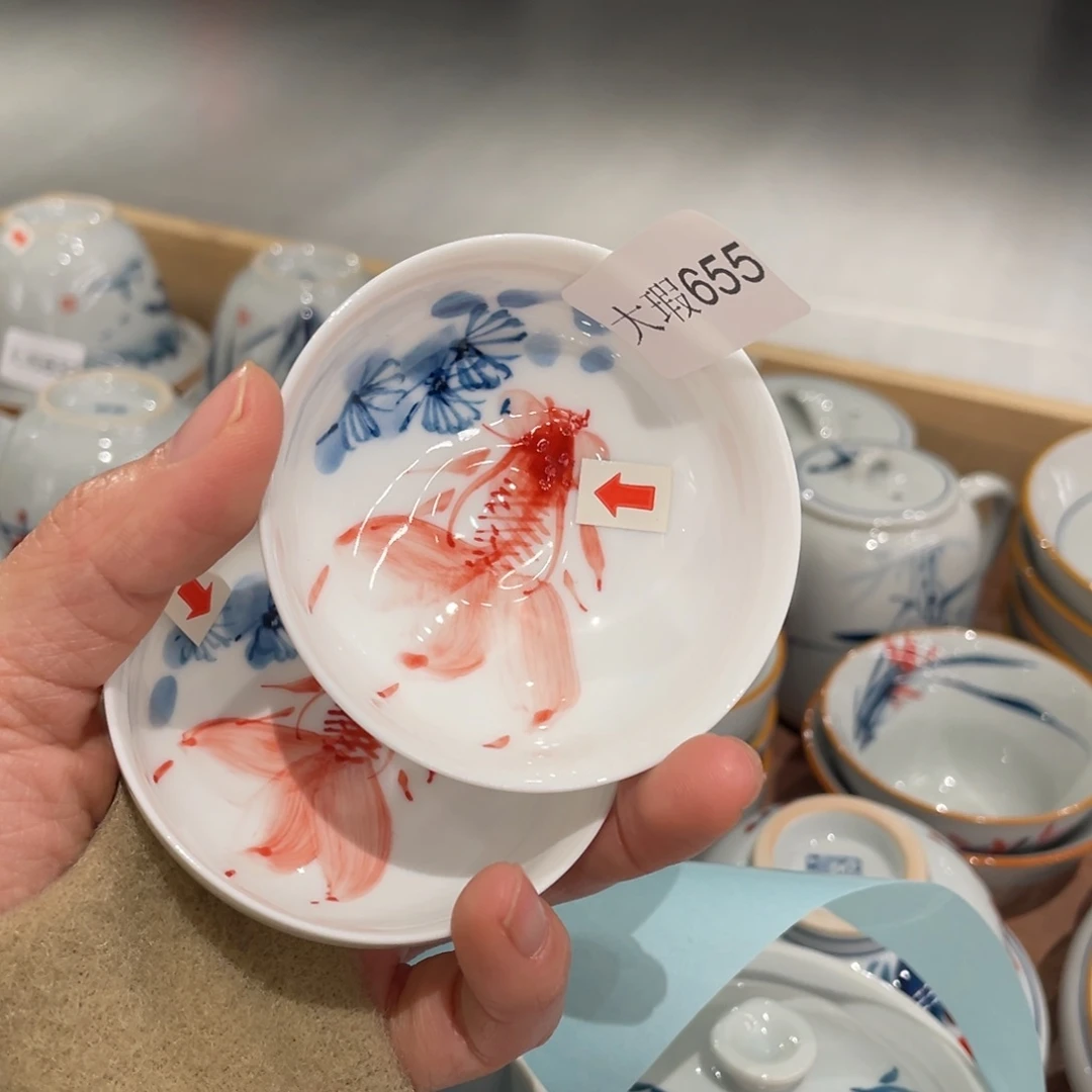 有瑕釉下彩纯手绘