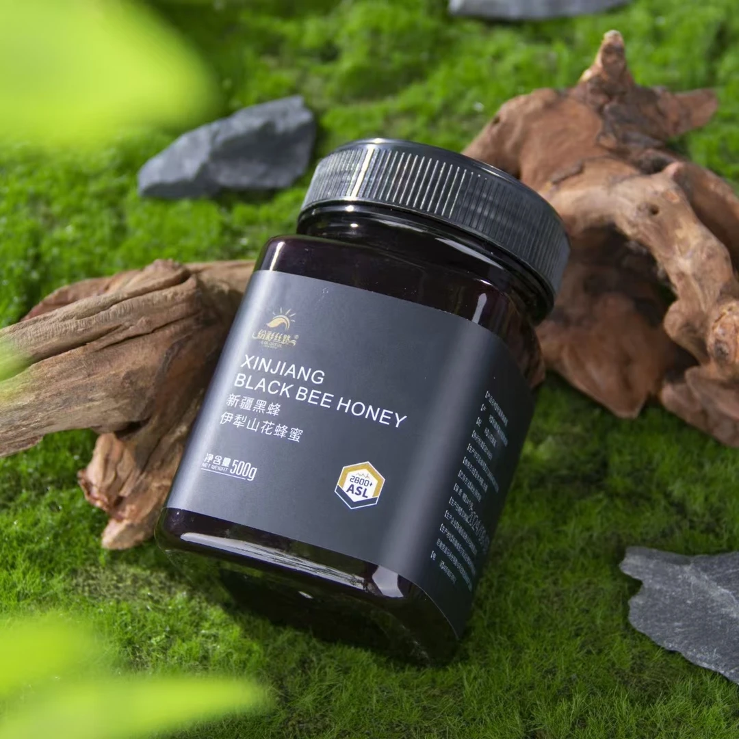 新疆黑蜂伊犁山花蜂蜜 (500g*2)
