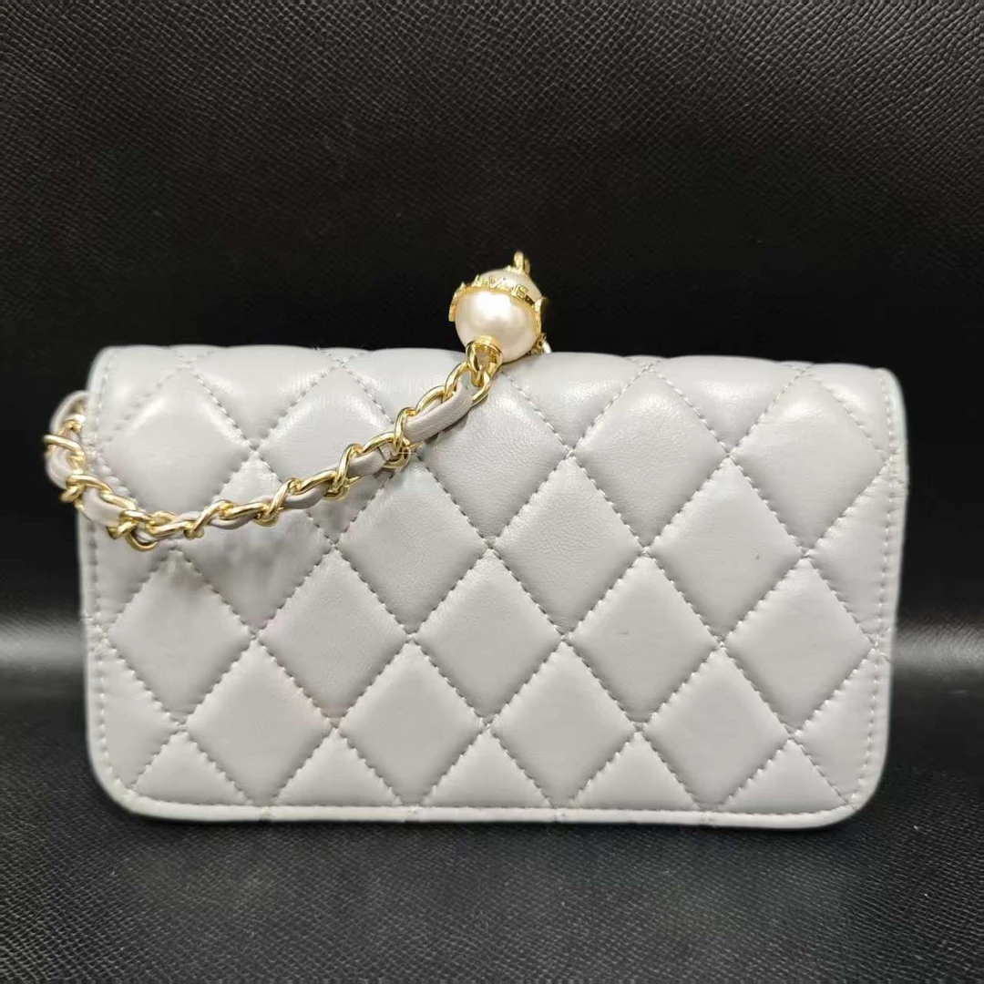 SMVP 高定奢品 时尚潮流打造真皮女士包时尚小包 0477 灰色钱包