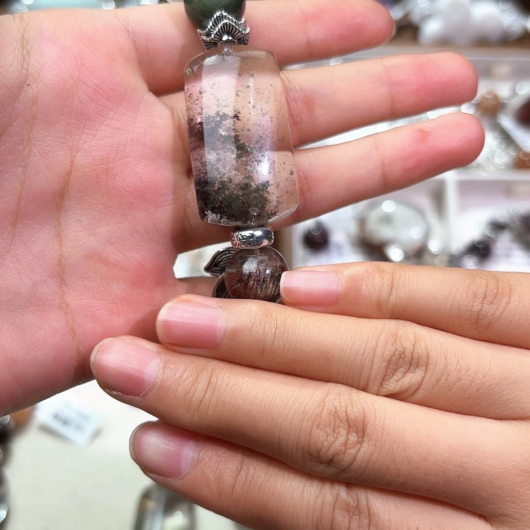 驳***上水晶手串合金水晶