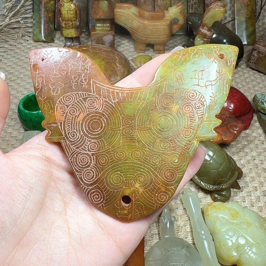 白玉菩提吊坠挂件