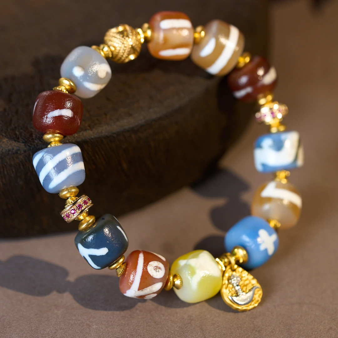 多彩断珠多宝手串 D1AA 多样性发一