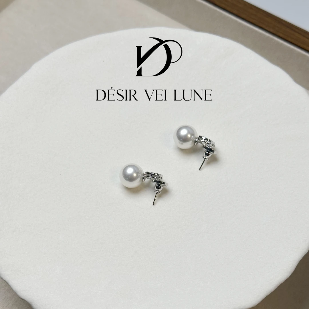 铜合金仿珍珠耳饰 耳钉5961时尚百搭