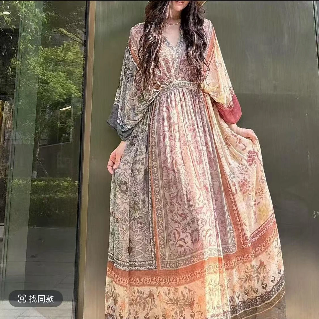 【连衣裙】高档连衣裙装设计感时装女装服装9373[GYSS]Z